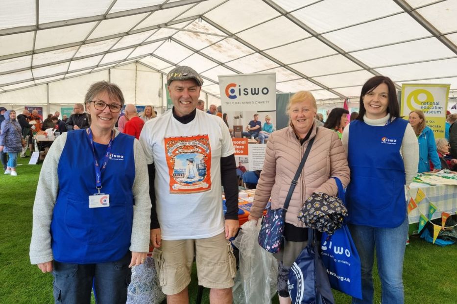 CISWO team with guests at the 139th Durham Miners' Gala 