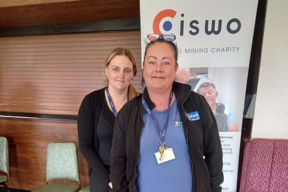  CISWO team at the Community Healthy Hearts event at South Kirkby Miners' Sports Club